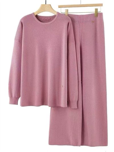 Conjunto Jersey soft básico cuello redondo