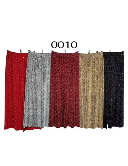 Pantalón palazzo fiesta gillter talla grande