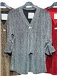 Blusa fiesta gillter broche joya talla grande