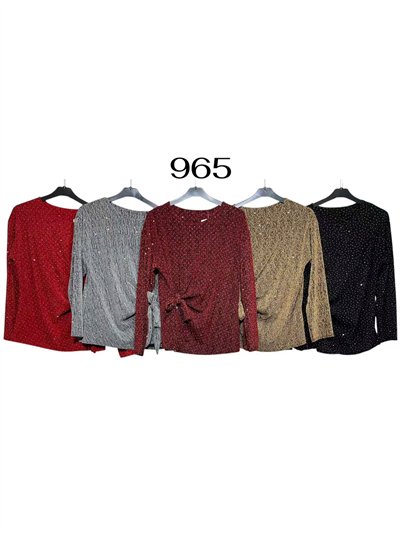 Blusa fiesta gillter lazada lateral