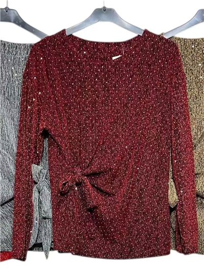 Blusa fiesta gillter lazada lateral 2