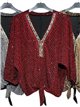 Blusa fiesta gillter amplia nudos