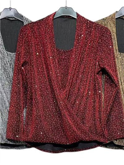 Blusa fiesta gillter cruzada 2