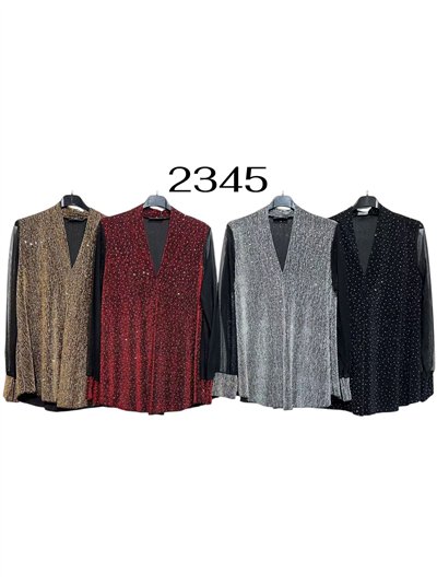 Blusa fiesta gillter mangas de tul