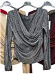 Blusa fiesta lurex escote drapeado