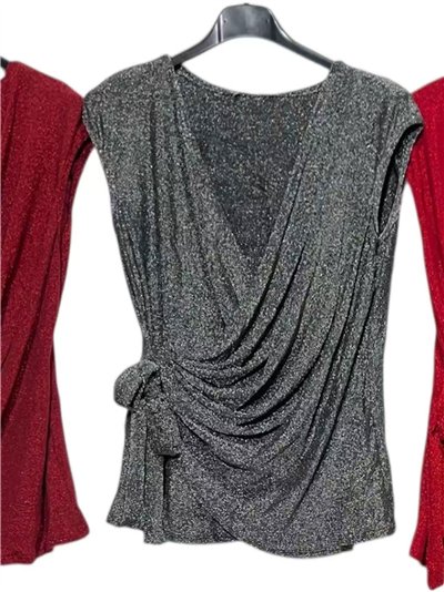 Top fiesta drapeado lazada lateral 2