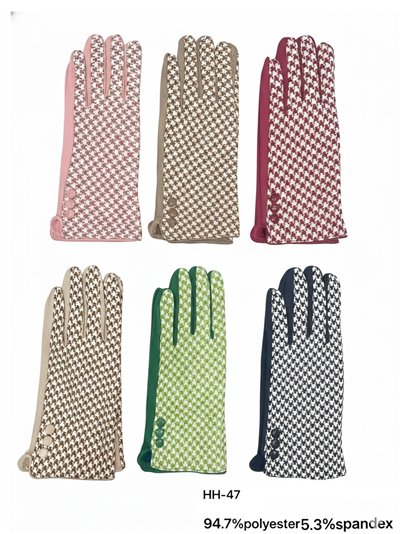 Guantes pata de gallo efecto ante