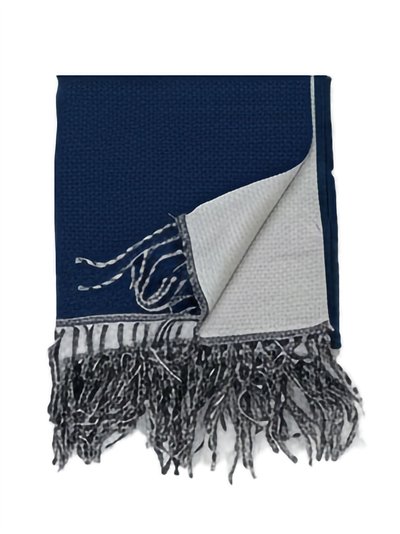 Bufanda reversible flecos