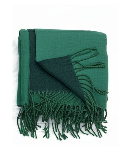 Bufanda reversible flecos