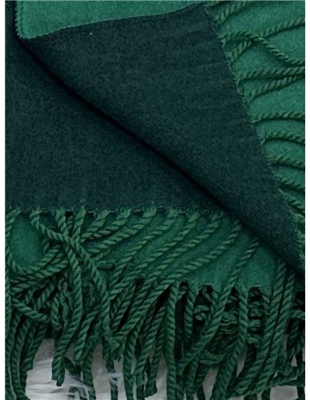 Bufanda reversible flecos