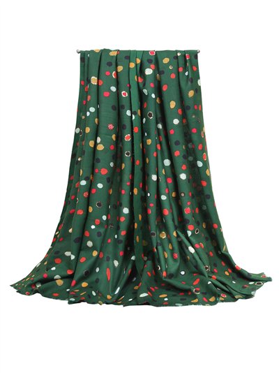 Bufanda lunares metalizados multicolor