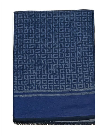 Bufanda hombre dibujo geométrico griego