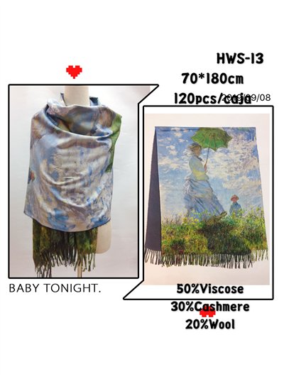 Bufanda cuadro paseo bajo el paraguas 2