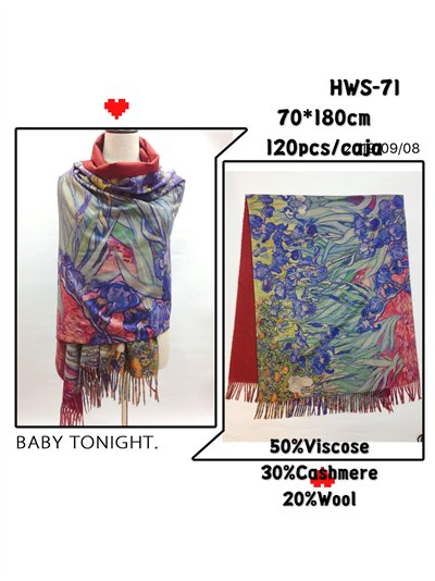 Bufanda cuadro lirios en flor 2