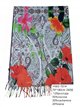 Bufanda flores hibisco y paisley