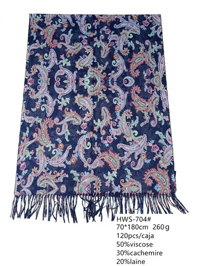 Bufanda paisley cachemir multicolor 2