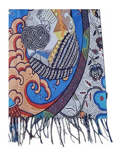 Bufanda estampado boho multicolor