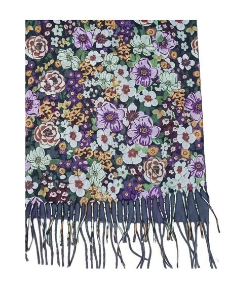 Bufanda flores pequeñas multicolor