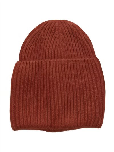 Gorro canalé vuelta tacto cachemira