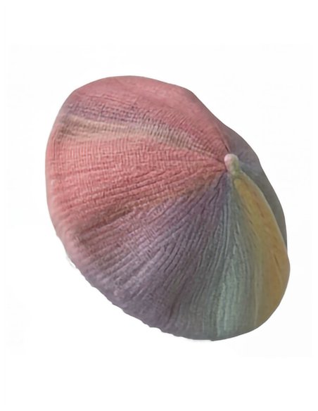 Boina de punto jaspeada