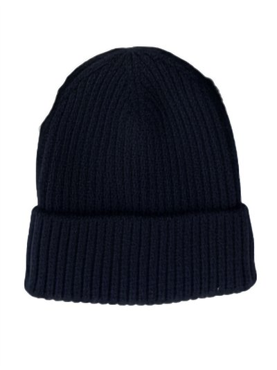 Gorro hombre punto canalé vuelta forro suave