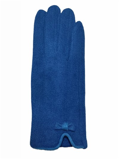 Guantes paño detalle lazo en la muñeca 2