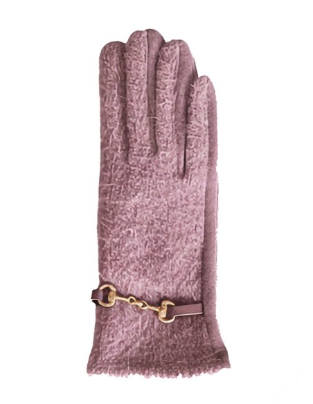 Guantes cadena decorativa palma efecto ante