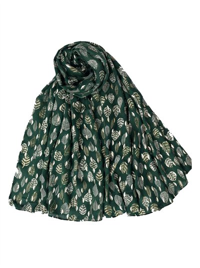 Pañuelo hojas metálicas multicolor