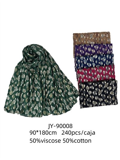 Pañuelo hojas metálicas multicolor 2