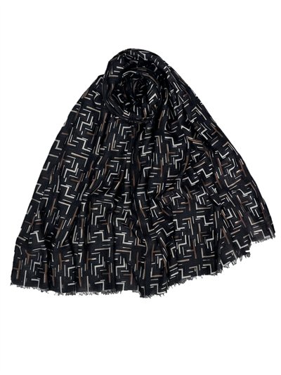 Pañuelo estampado geométrico