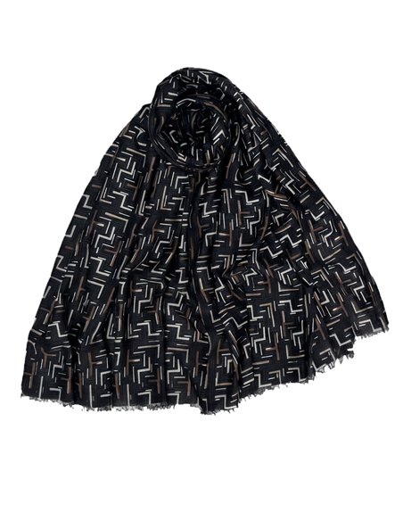 Pañuelo estampado geométrico