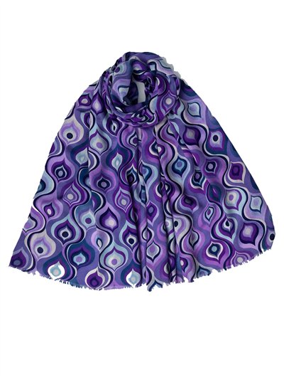 Pañuelo ondas retro multicolor