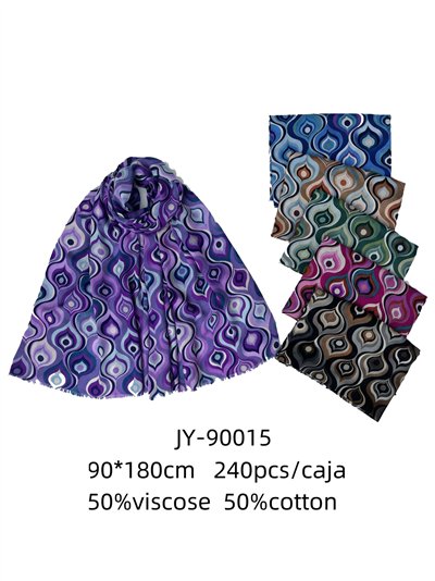 Pañuelo ondas retro multicolor 2