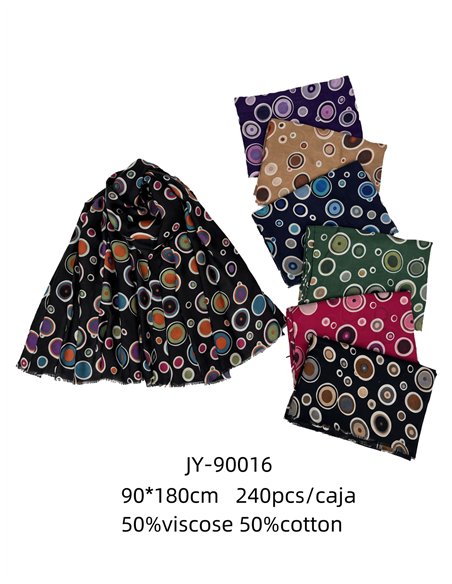 Pañuelo círculos multicolor