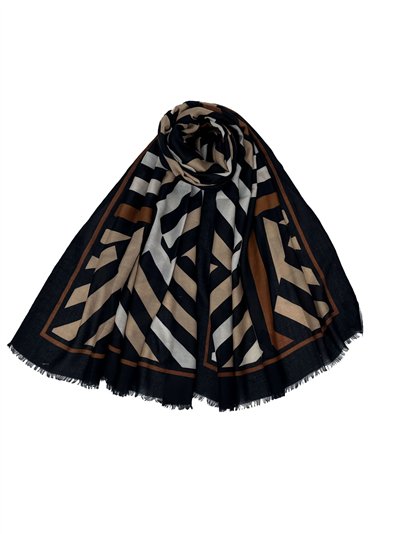 Pañuelo rayas diagonales bicolor