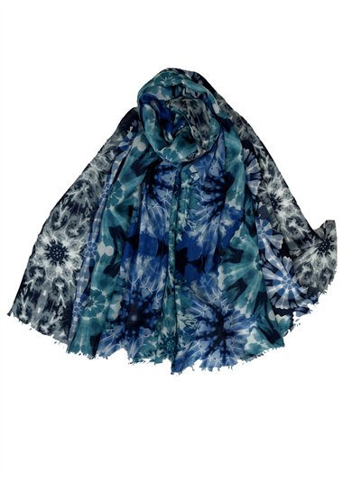 Pañuelo estampado tie-dye floral