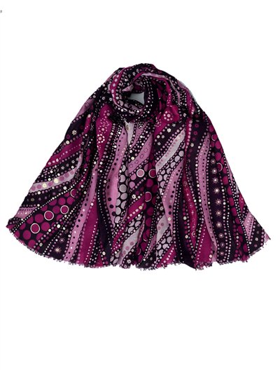 Pañuelo ondas degradadas con detalles dorados