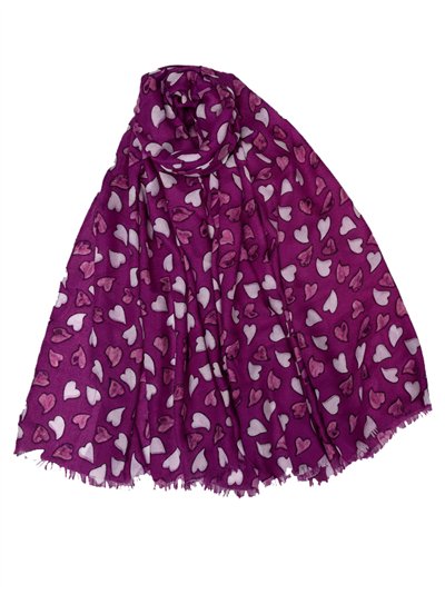 Pañuelo corazones estampados