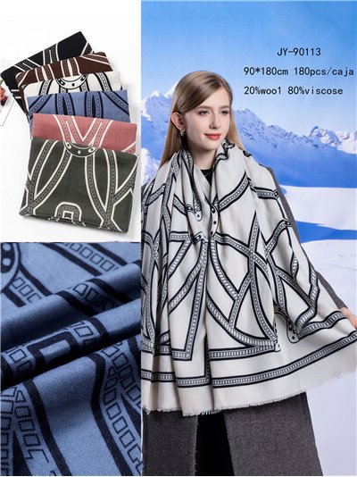 Pañuelo ecuestre jacquard 2