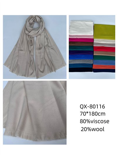 Bufanda lisa desflecada 2