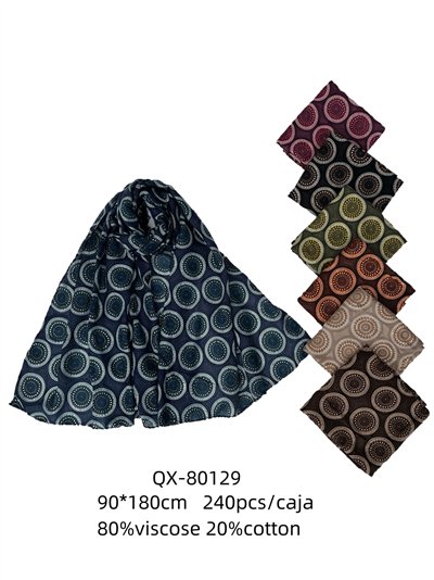 Pañuelo círculos metalizados 2