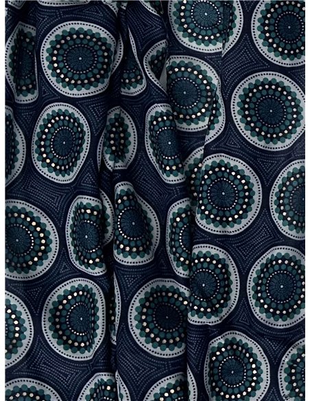 Pañuelo círculos metalizados