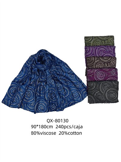 Pañuelo círculos metalizados 2