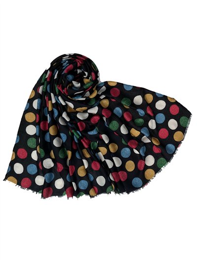 Pañuelo lunares desflecado