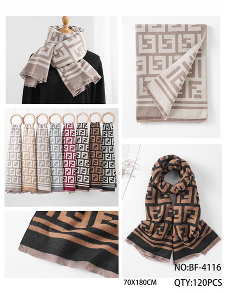 Bufanda jacquard geométrica