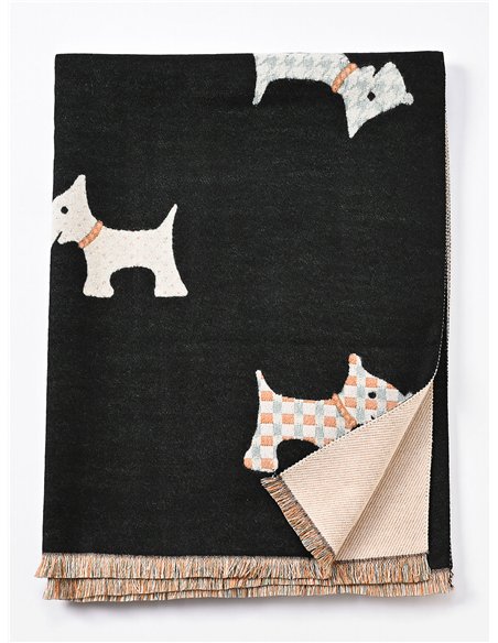 Bufanda estampada de perritos