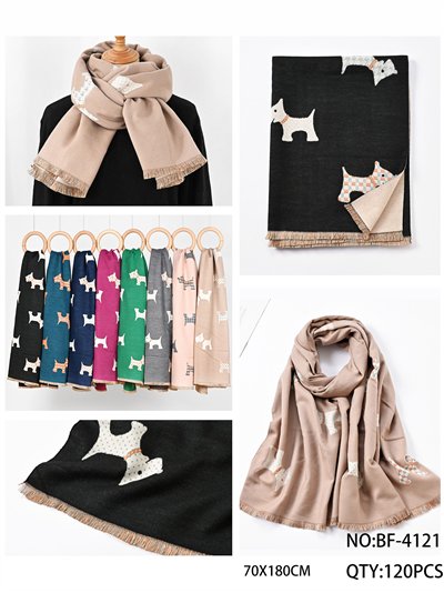 Bufanda estampada de perritos 2