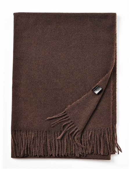 Bufanda lisa suave flecos