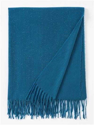 Bufanda soft glitter flecos