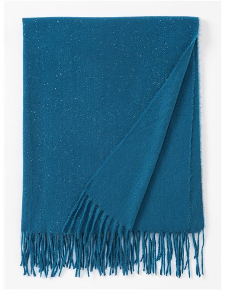 Bufanda soft glitter flecos